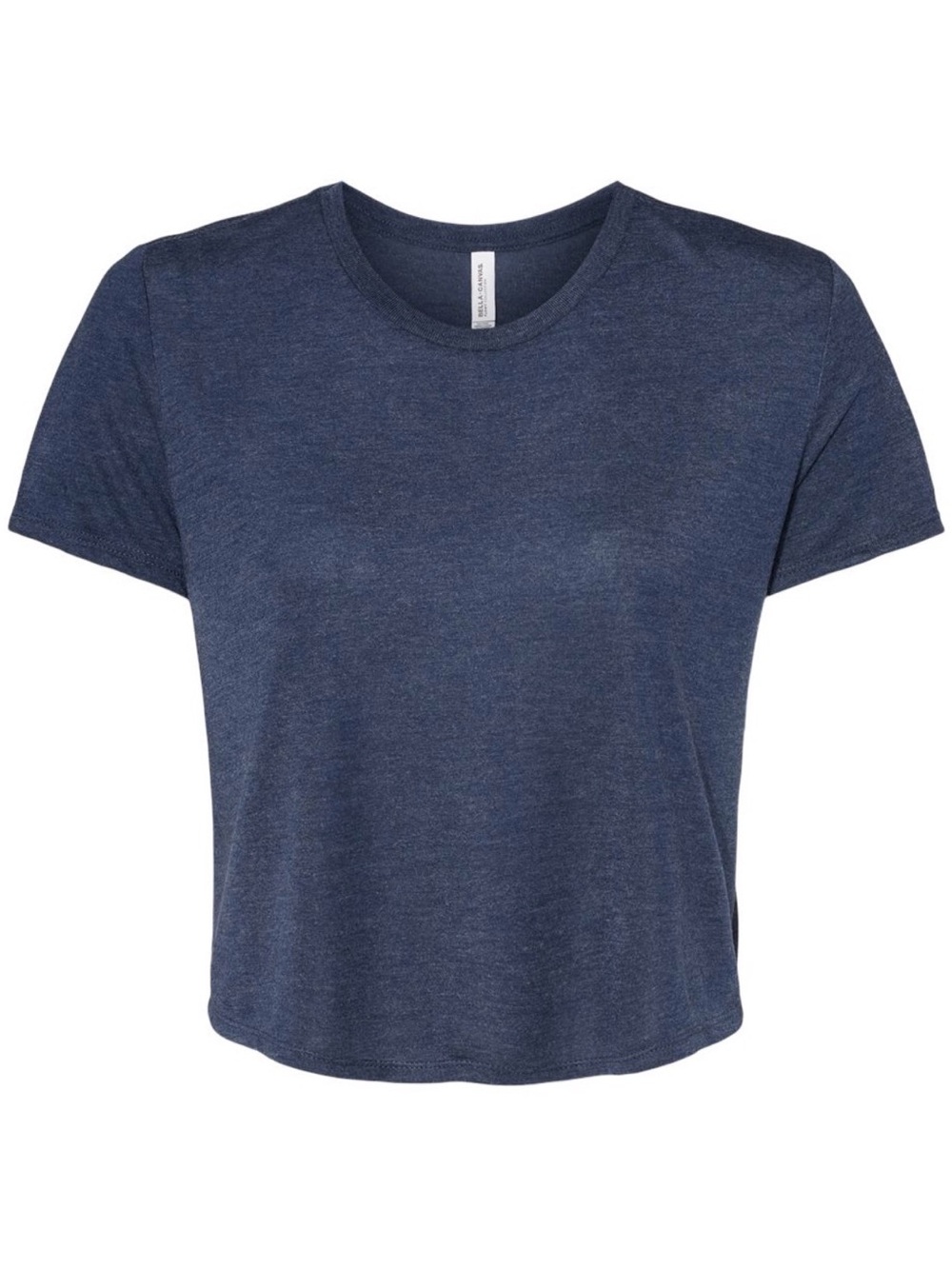Bella Canvas Women’s Flowy Crop Tee - 8882, Navy